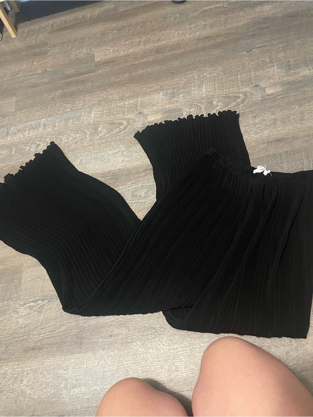 Black Pleated Pants